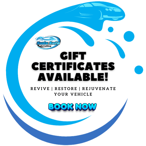 Gift Certificates Available from Suds Auto Detailing